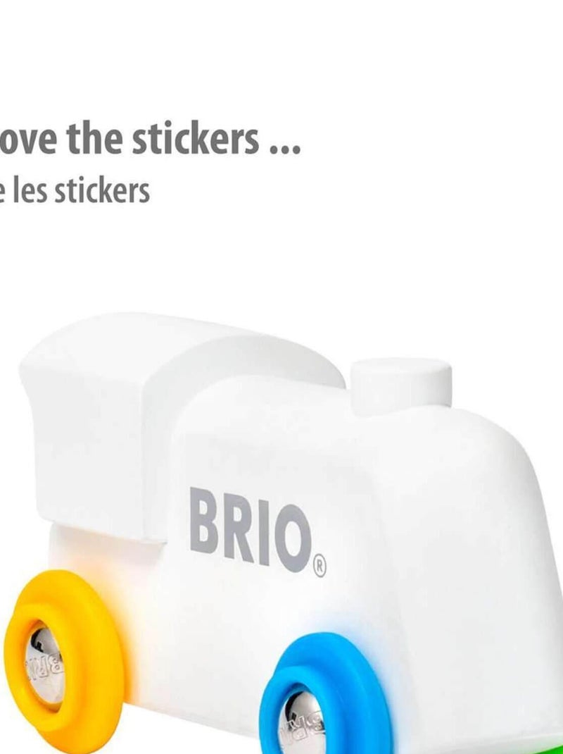 Train Brio : Locomotive en bois à décorer N/A - Kiabi