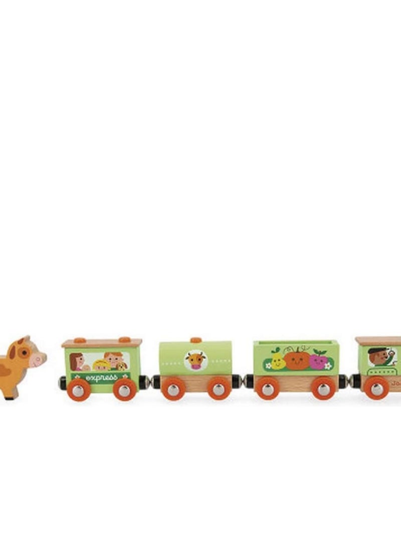 Train de la ferme avec circuit en bois N/A - Kiabi