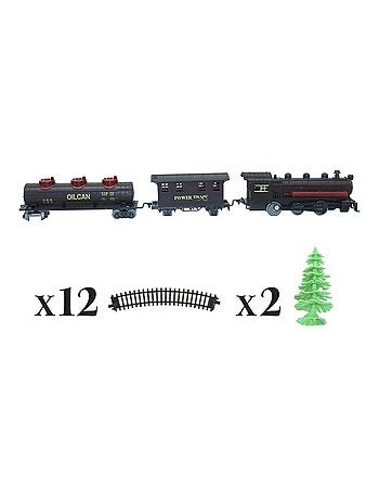 Train de Noël électrique 17 pièces