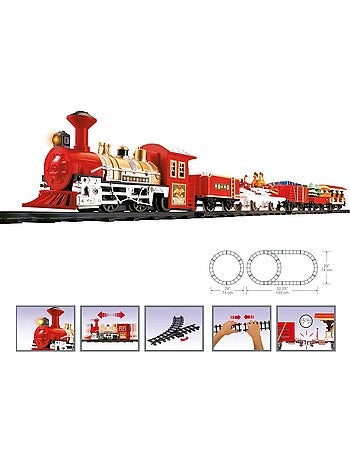 Train de noël lumineux 26 pièces musical à mouvement 1 led