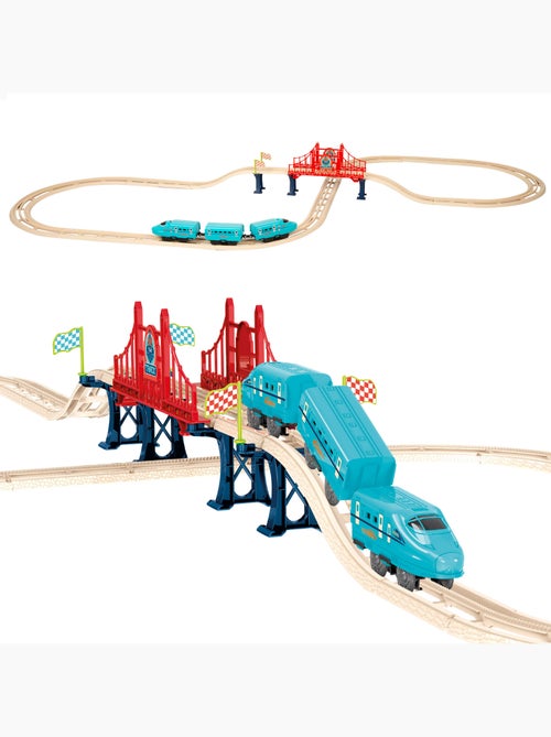 Train électrique jouet de 43 pièces avec son speed & go - Kiabi