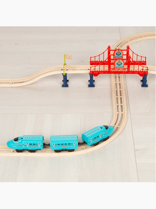 Train électrique jouet de 43 pièces avec son speed & go - Kiabi