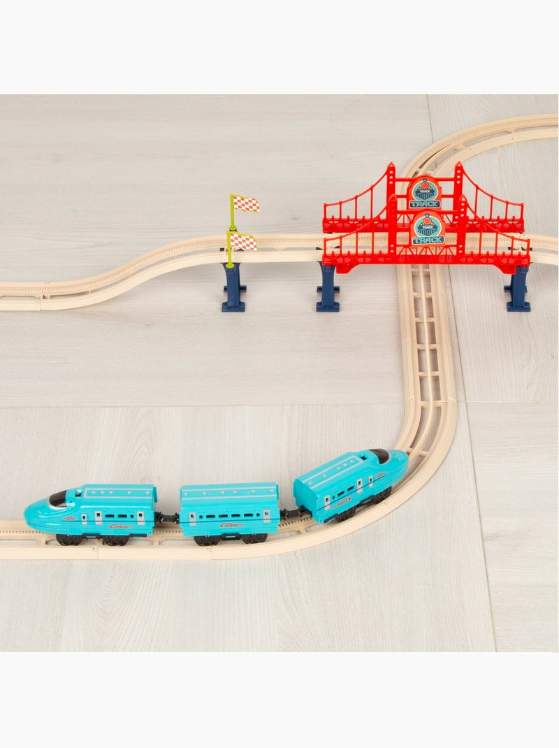 Train électrique jouet de 43 pièces avec son speed & go N/A - Kiabi