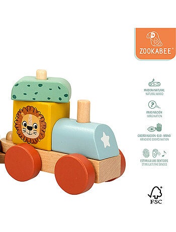 Train en bois des animaux zookabee woomax