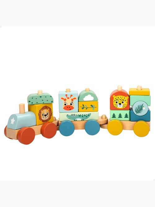 Train en bois des animaux zookabee woomax - Kiabi