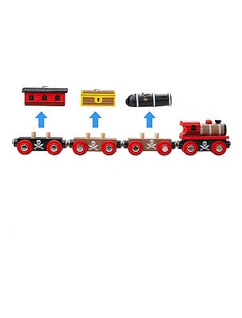 Train en bois pirates