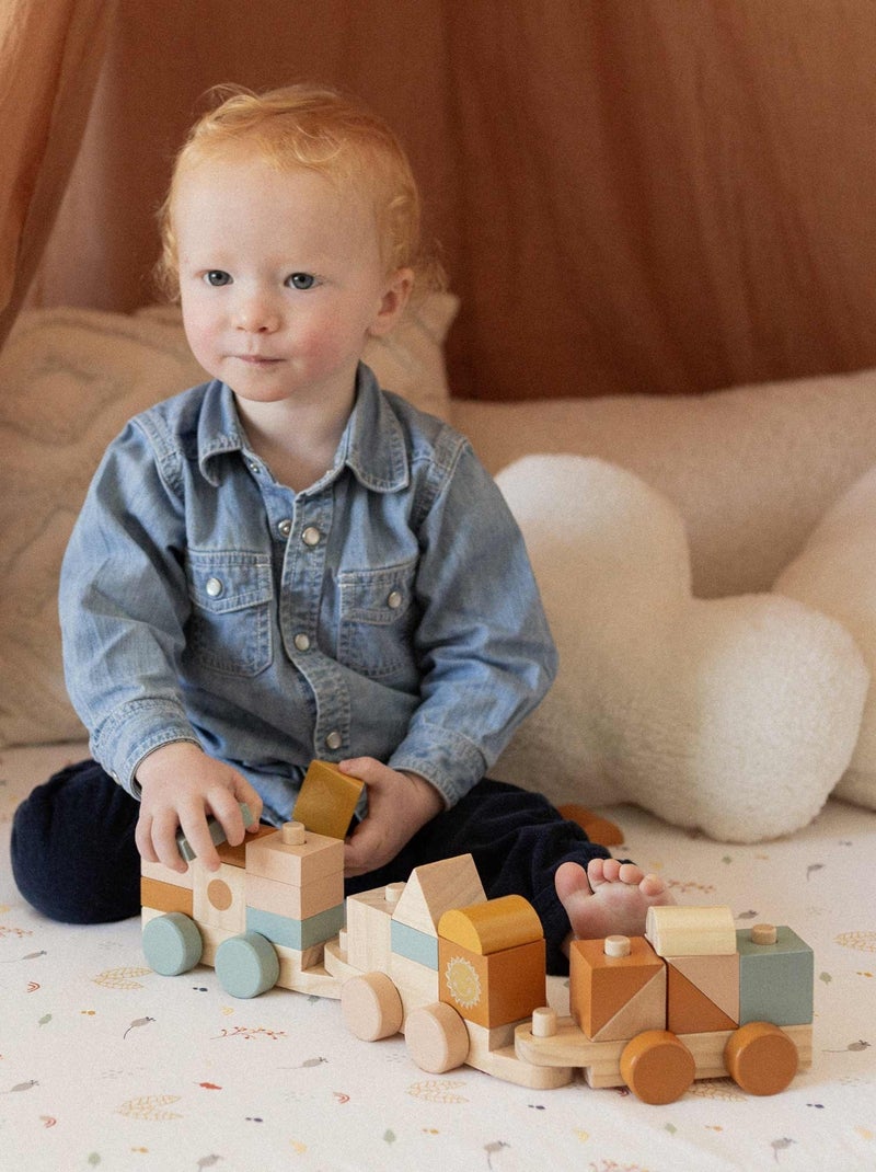 Train en bois pour bébé Multicolore - Kiabi