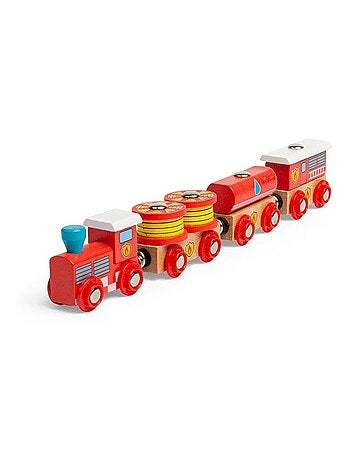 Train en bois secours incendie