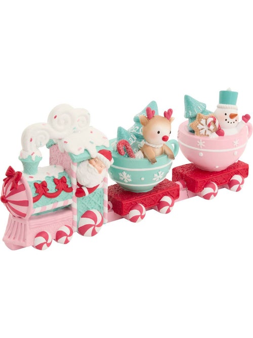 Train resine rose 37,5cm - Kiabi