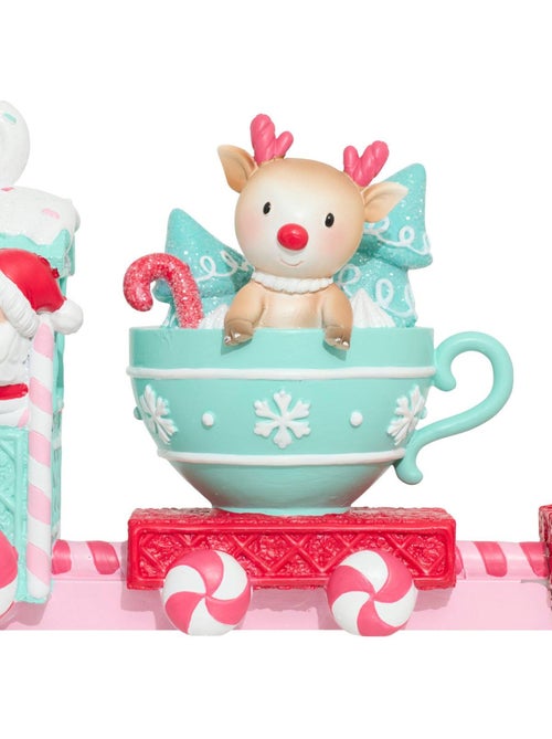 Train resine rose 37,5cm - Kiabi