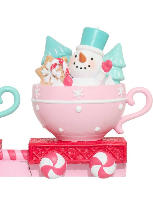 Train resine rose 37,5cm - Kiabi