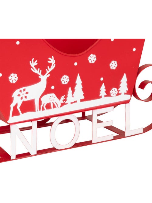 Traineau metal noel l35 - Kiabi