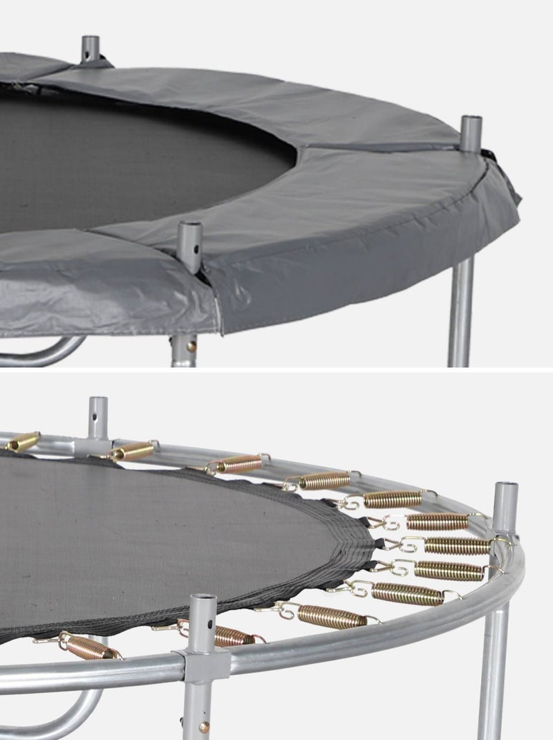 Trampoline 180cm filet protection Cassiopée Gris - Kiabi