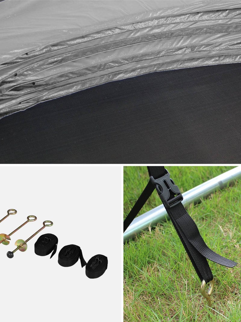 Trampoline 250cm avec pack d'accessoires Galaxie Gris - Kiabi