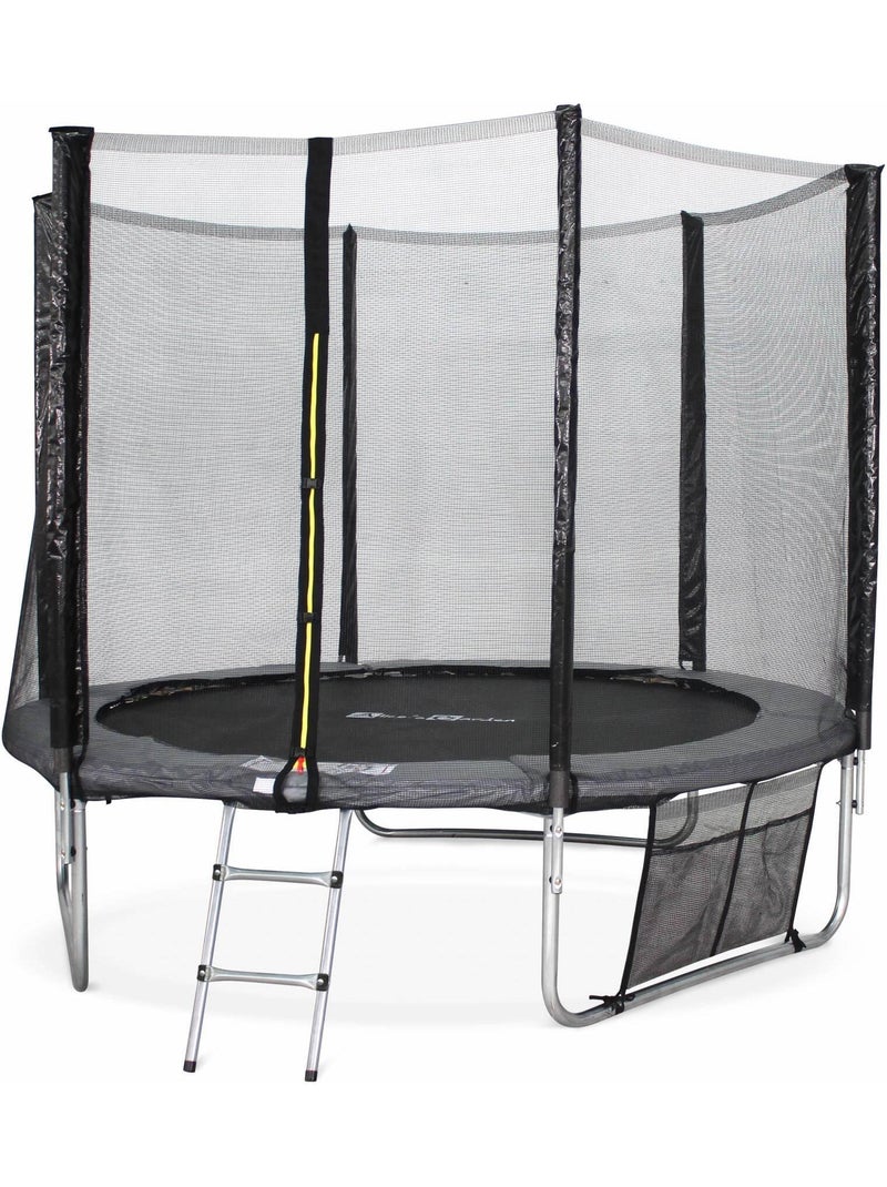 Trampoline 250cm avec pack d'accessoires Pluton XXL Gris - Kiabi
