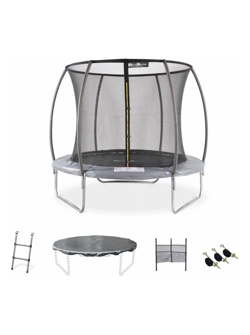 Trampoline 250cm filet intérieur avec pack d'accessoires - Kiabi Trampoline 250cm filet intérieur avec pack d'accessoires - Kiabi