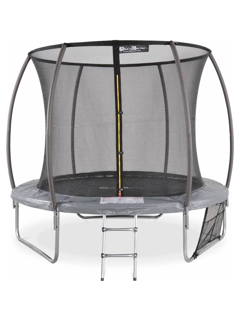 Trampoline 250cm filet intérieur avec pack d'accessoires Gris - Kiabi