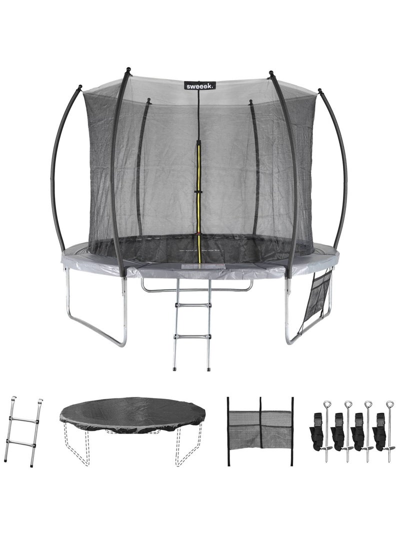 Trampoline 305cm filet intérieur avec pack d'accessoires Gris - Kiabi