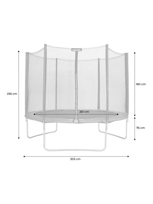 Trampoline 305cm filet protection Mars - Kiabi
