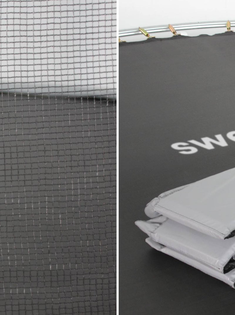 Trampoline 305cm filet protection Mars Gris - Kiabi