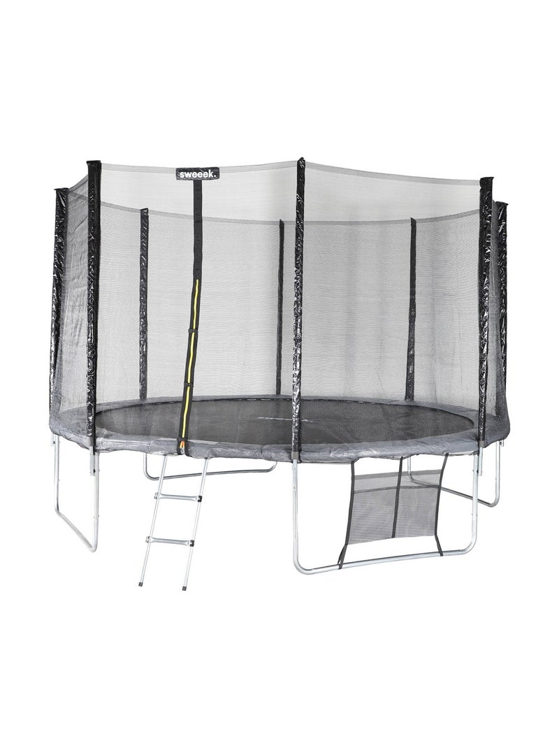 Trampoline 370cm avec pack d'accessoires Gris - Kiabi