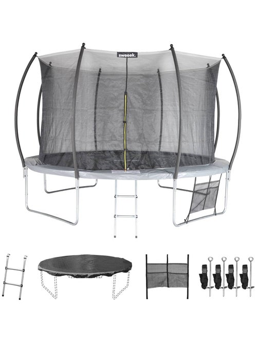 Trampoline 370cm filet intérieur avec pack d'accessoires - Kiabi