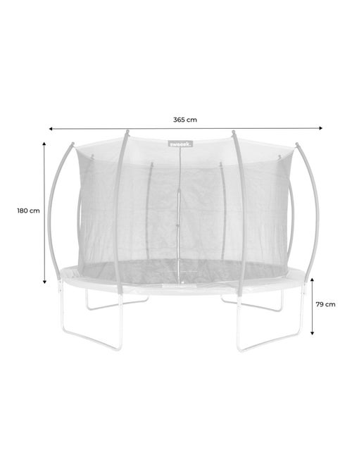 Trampoline 370cm filet intérieur - Kiabi