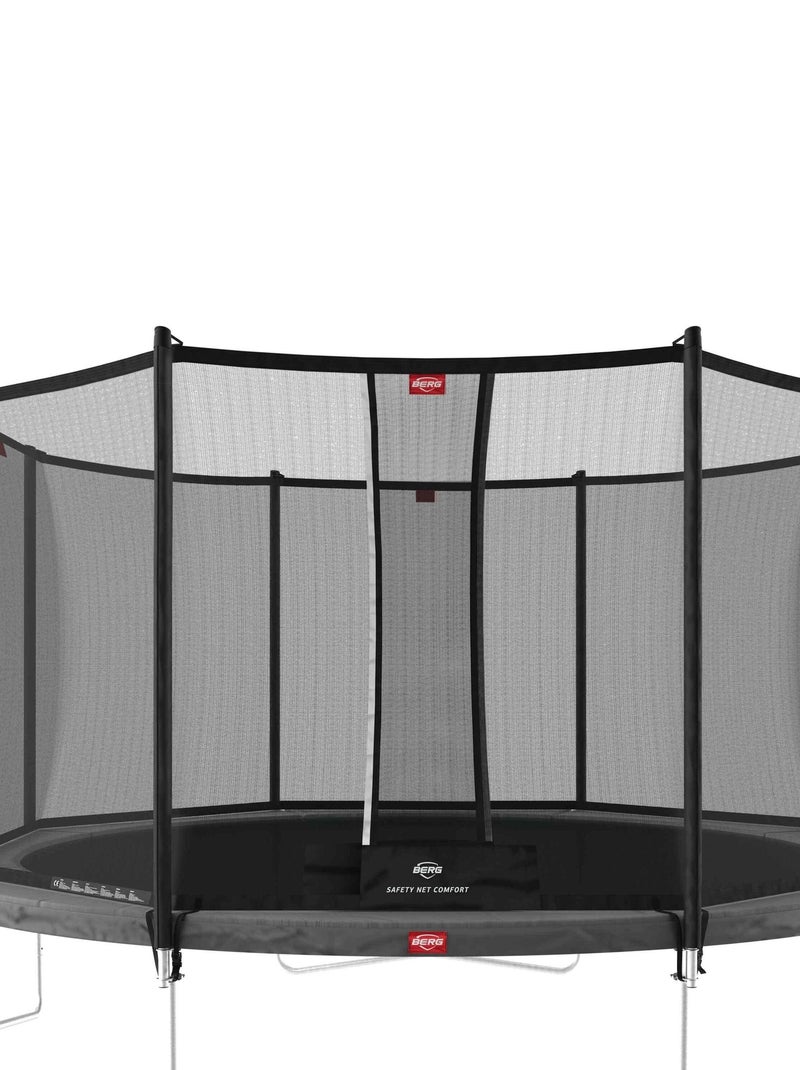 Trampoline 380 BERG gris Regular Favorit  + Filet de sécurité Comfort Gris - Kiabi