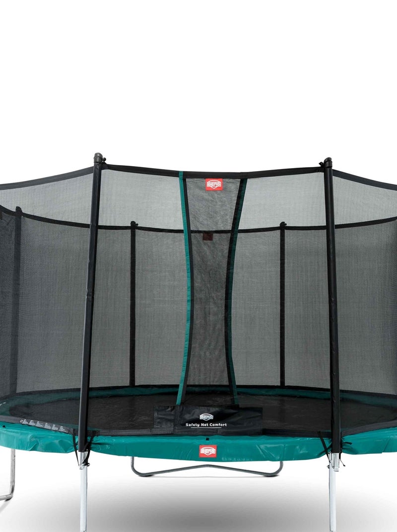 Trampoline 380 BERG noir Regular Favorit  + Filet de sécurité Comfort Vert - Kiabi
