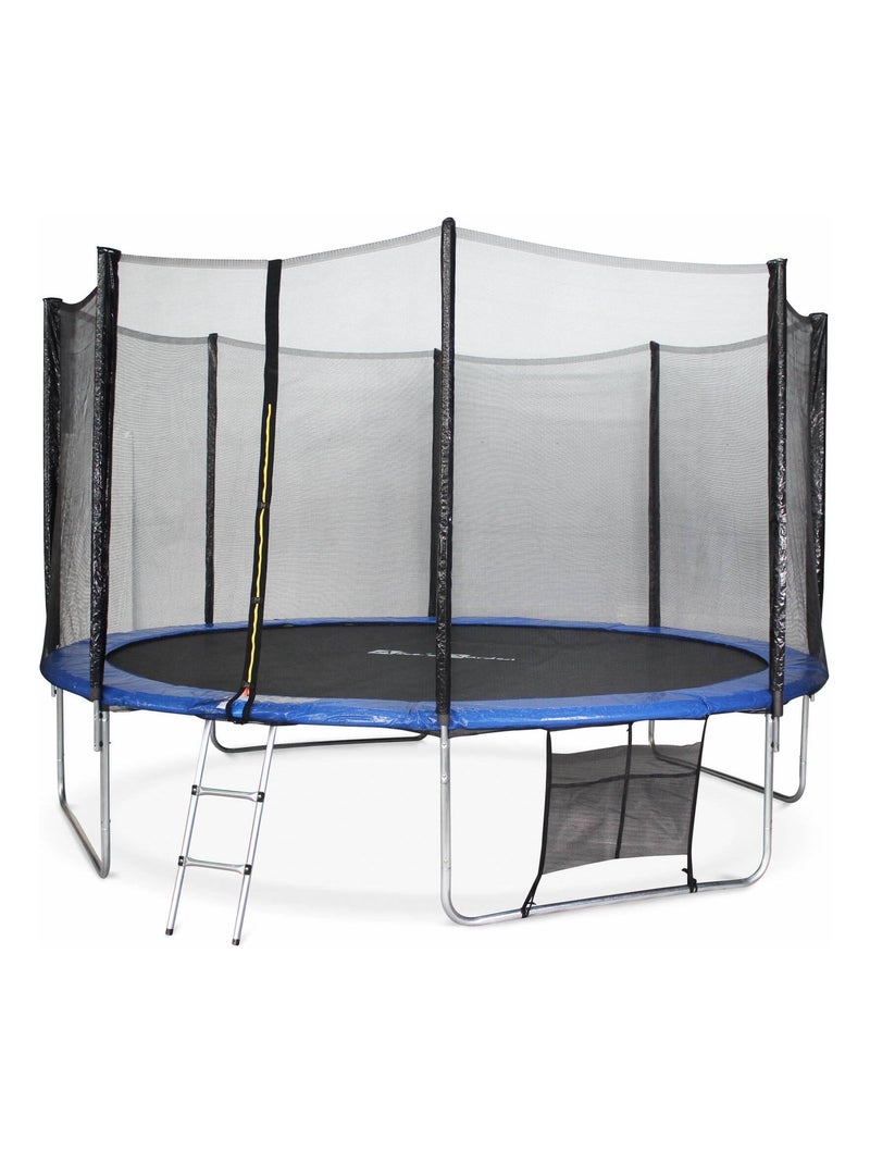 Trampoline 400cm avec pack d'accessoires Bleu - Kiabi