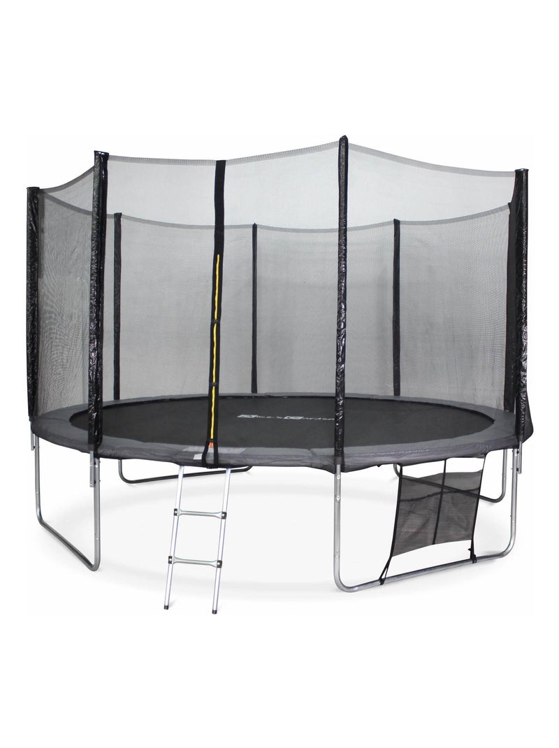 Trampoline 400cm avec pack d'accessoires Gris - Kiabi