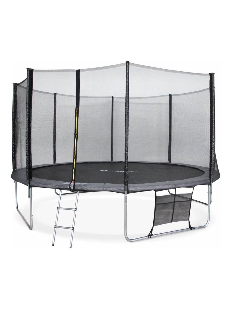 Trampoline 430cm avec pack d'accessoires Venus XXL Gris - Kiabi