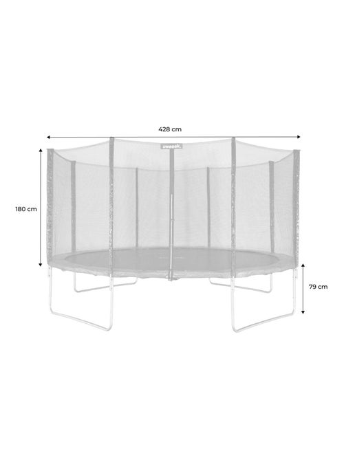 Trampoline 430cm avec pack d'accessoires Venus XXL - Kiabi Trampoline 430cm avec pack d'accessoires Venus XXL - Kiabi