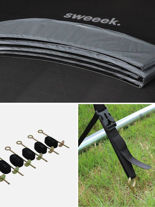 Trampoline 430cm avec pack d'accessoires Venus XXL - Kiabi Trampoline 430cm avec pack d'accessoires Venus XXL - Kiabi