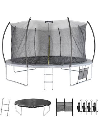 Trampoline 430cm filet intérieur avec pack d'accessoires