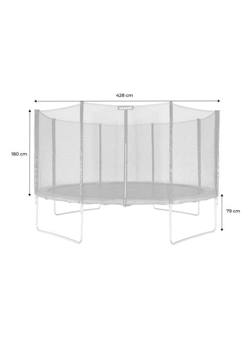 Trampoline 430cm filet protection Venus - Kiabi Trampoline 430cm filet protection Venus - Kiabi