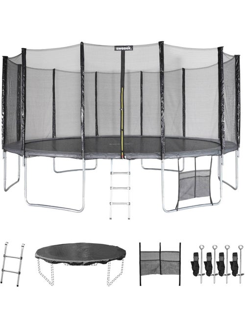 Trampoline 490cm avec pack d'accessoires - Kiabi