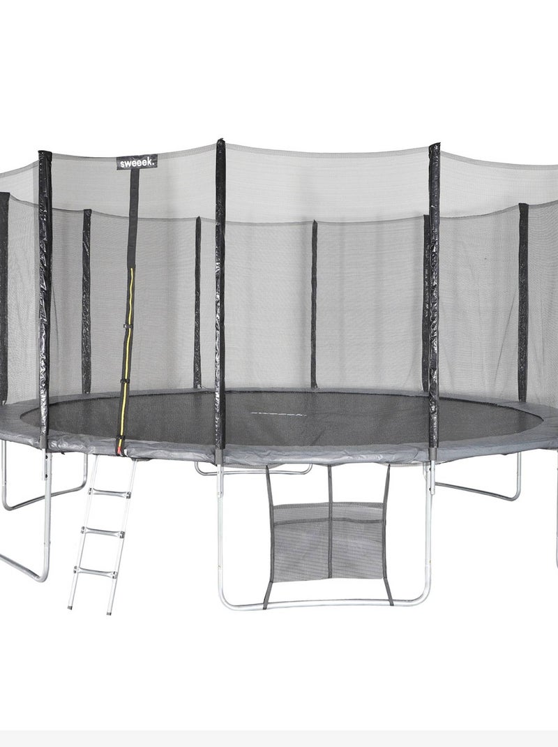Trampoline 490cm avec pack d'accessoires Gris - Kiabi