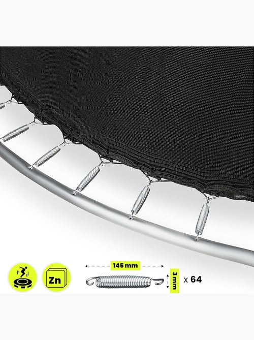 Trampoline de jardin avec filet et échelle 366cm HyperMotion - Kiabi