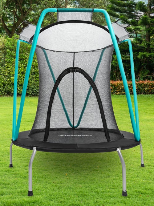 Trampoline de jardin avec filet et zip 137cm HyperMotion - Kiabi