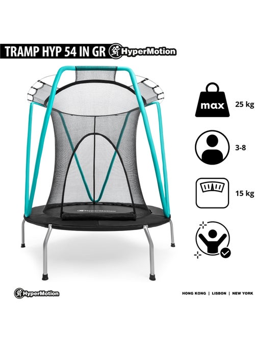 Trampoline de jardin avec filet et zip 137cm HyperMotion - Kiabi