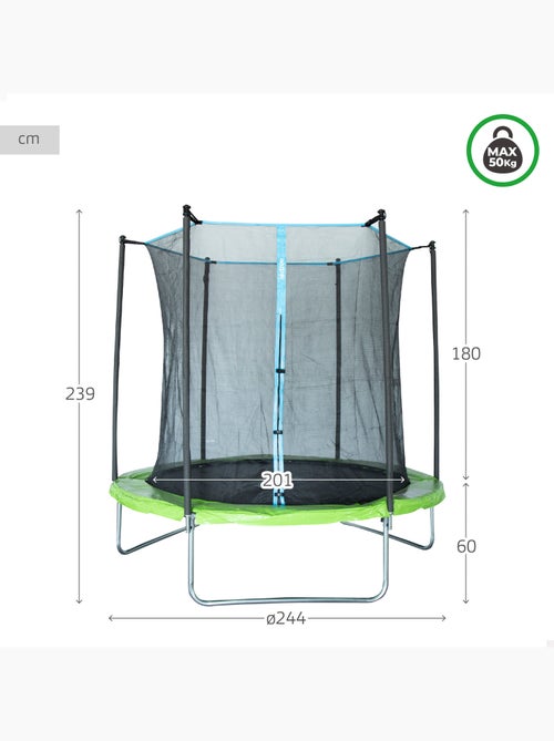 Trampoline d'extérieur pour enfants ø201 cm aktive - Kiabi