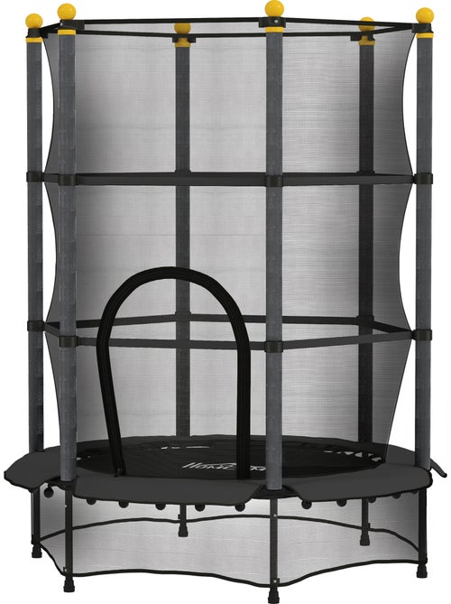 Trampoline enfant ø1,4 x 1,9h m filet de sécurité couvre-ressorts - Kiabi Trampoline enfant ø1,4 x 1,9h m filet de sécurité couvre-ressorts - Kiabi