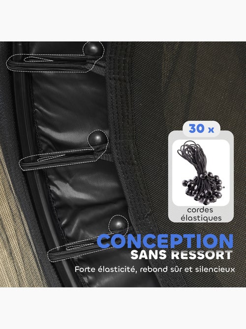 Trampoline enfant ø1,4 x 1,9h m filet de sécurité couvre-ressorts - Kiabi Trampoline enfant ø1,4 x 1,9h m filet de sécurité couvre-ressorts - Kiabi