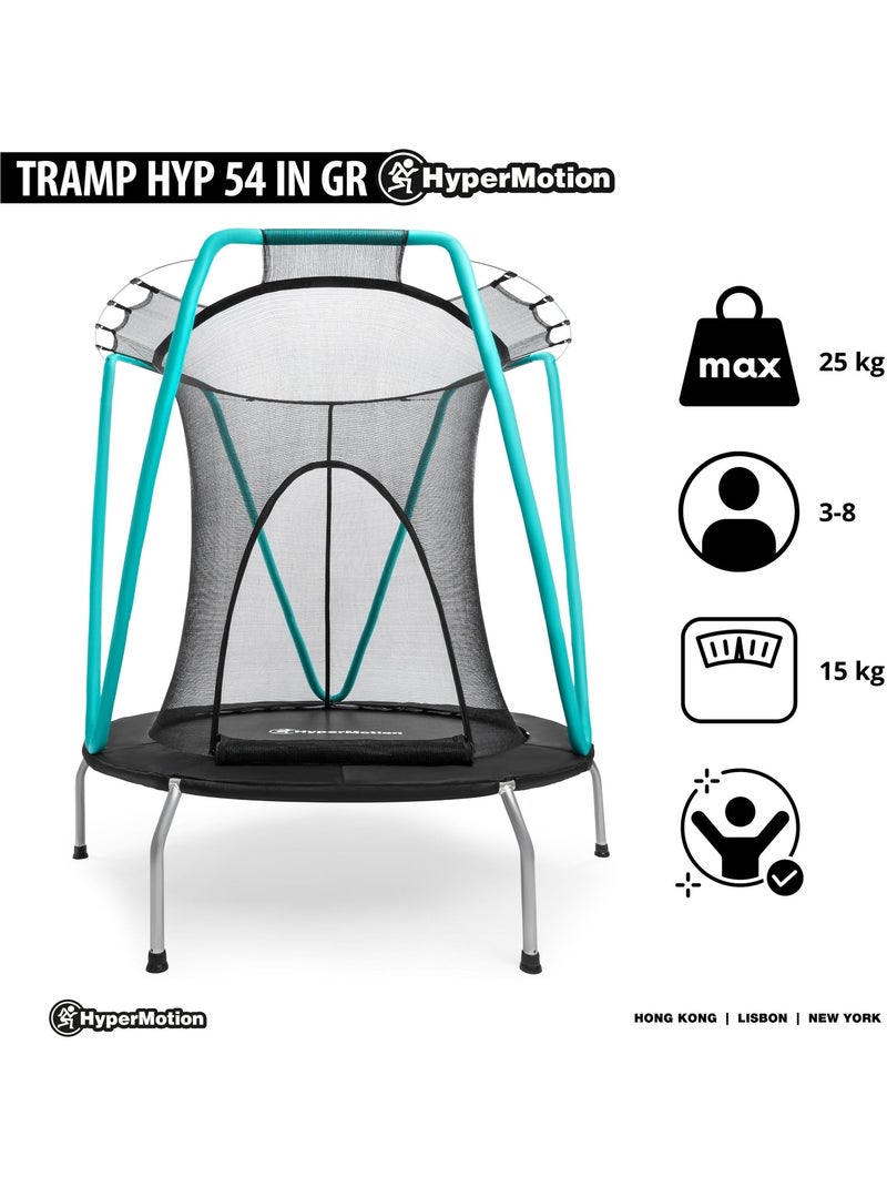 Trampoline enfant 3-8 ans avec filet de sécurité- Ø 137cm Zippée, max 25 kg N/A - Kiabi