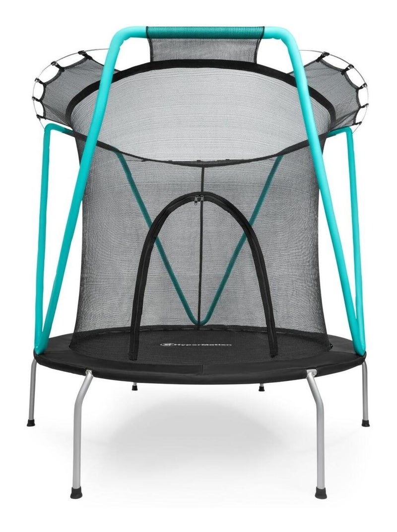 Trampoline enfant avec filet de sécurité- Ø 167cm Zippée-Trampoline enfant 3-8 ans 25 kg max N/A - Kiabi