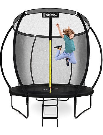 Trampoline enfant avec filet et échelle 244cm HyperMotion