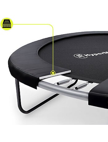 Trampoline enfant avec filet et échelle 244cm HyperMotion