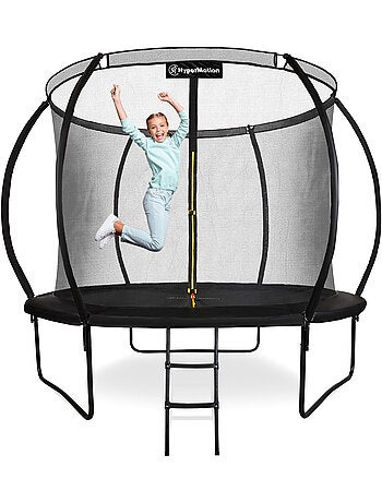 Trampoline enfant avec filet et échelle 305cm HyperMotion
