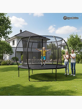 Trampoline enfant avec filet et échelle 305cm HyperMotion